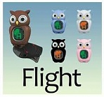 FLIGHT OWL WHITE Тюнер хроматический, сова, цвет белый